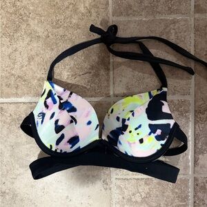 Victoria's Secret Black and White Bikini Top